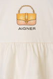 Aigner Kids Baby Girl's Cotton Tiered Dress with Bag Print