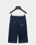Aigner Kids Baby Girl's Dark Denim Bow Embellished Jeans