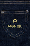 Aigner Kids Baby Girl's Dark Denim Bow Embellished Jeans
