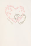Aigner Kids Baby Girl's White Dress with Heart Motif and Marble Ruffle Skirt