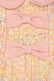 Aigner Kids Baby Girl's Pink Tweed Dress with Bow Detail