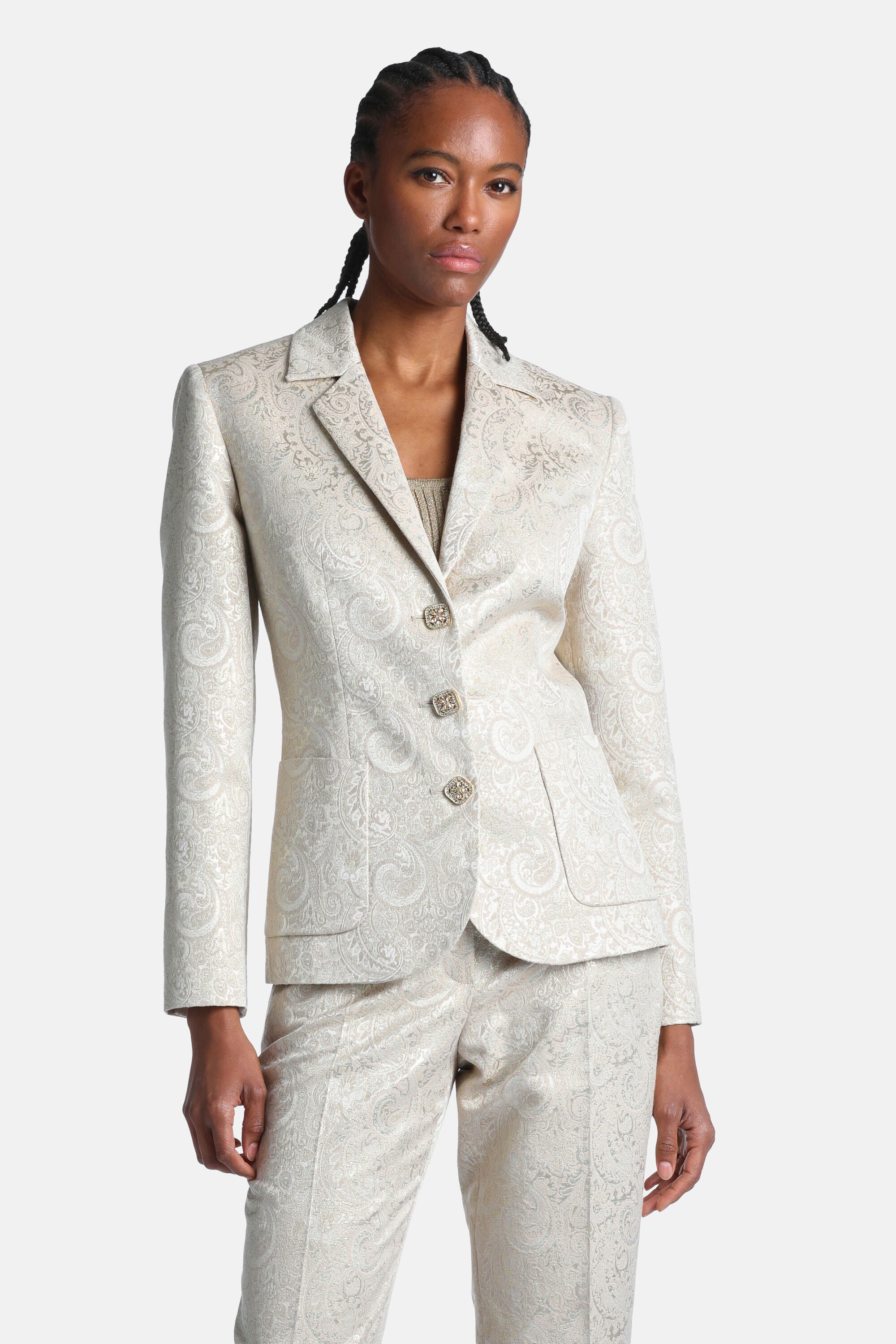 Luisa Spagnoli Suggestivo Women's Platinum Blazer