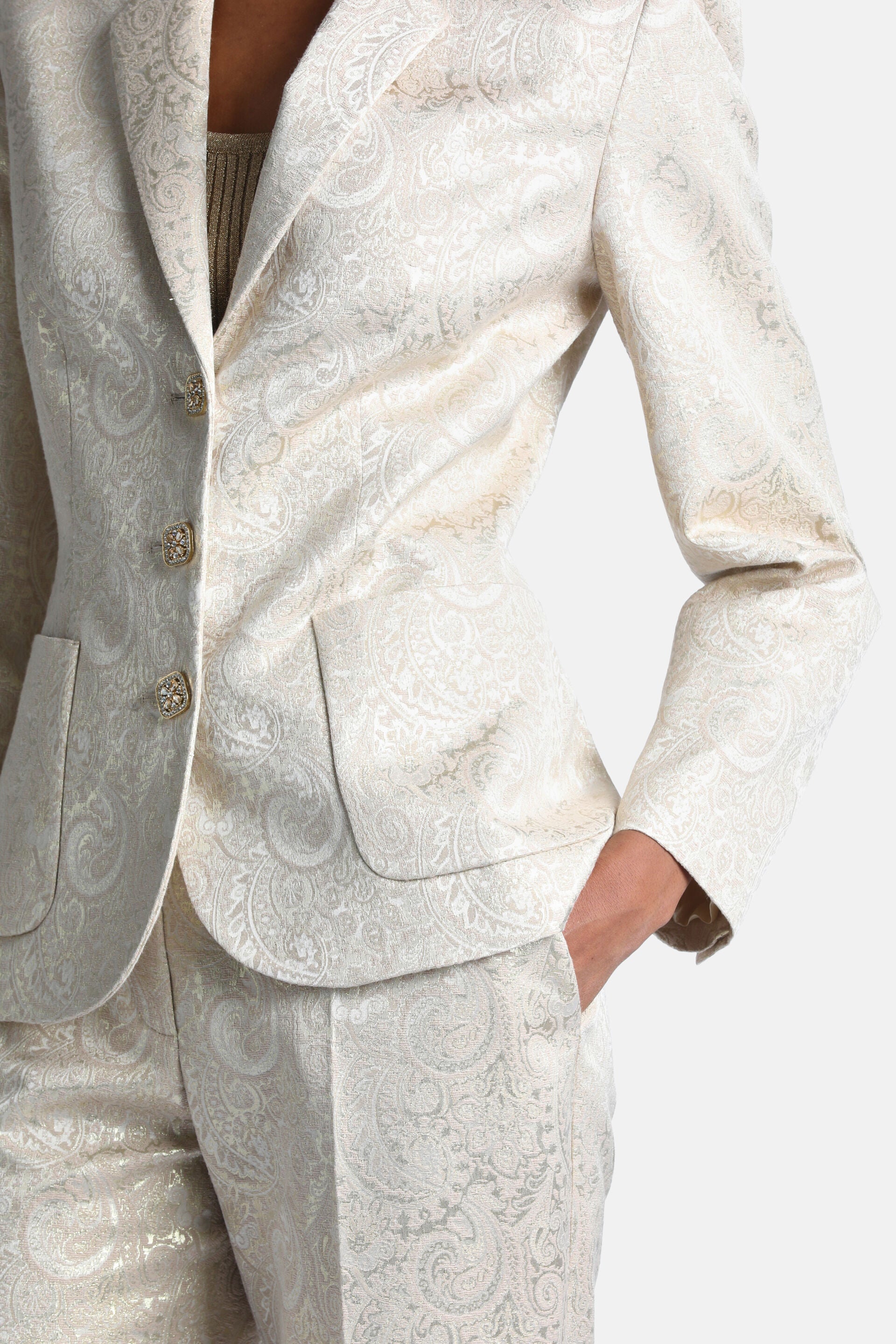 Luisa Spagnoli Suggestivo Women's Platinum Blazer
