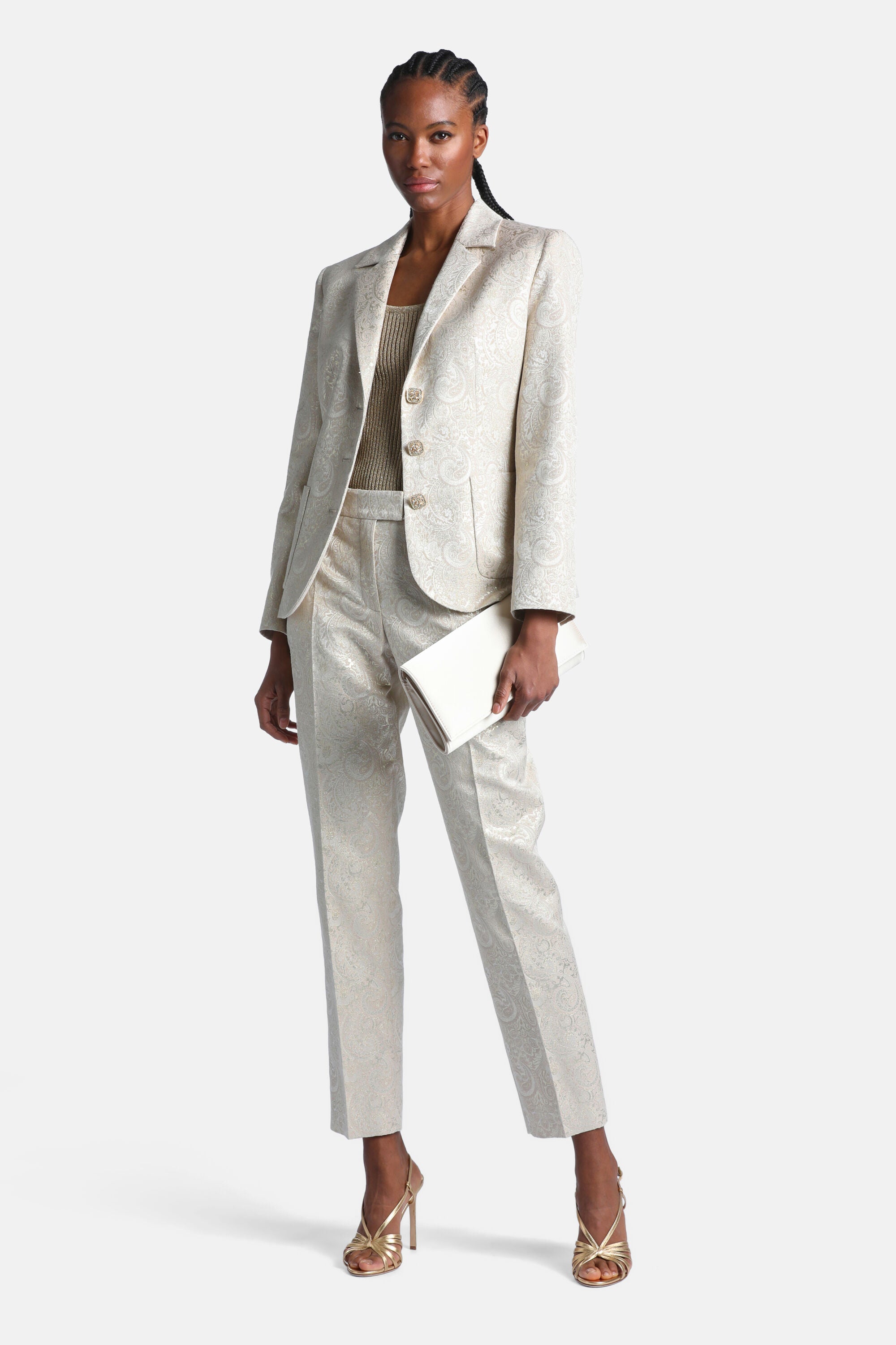 Luisa Spagnoli Suggestivo Women's Platinum Blazer
