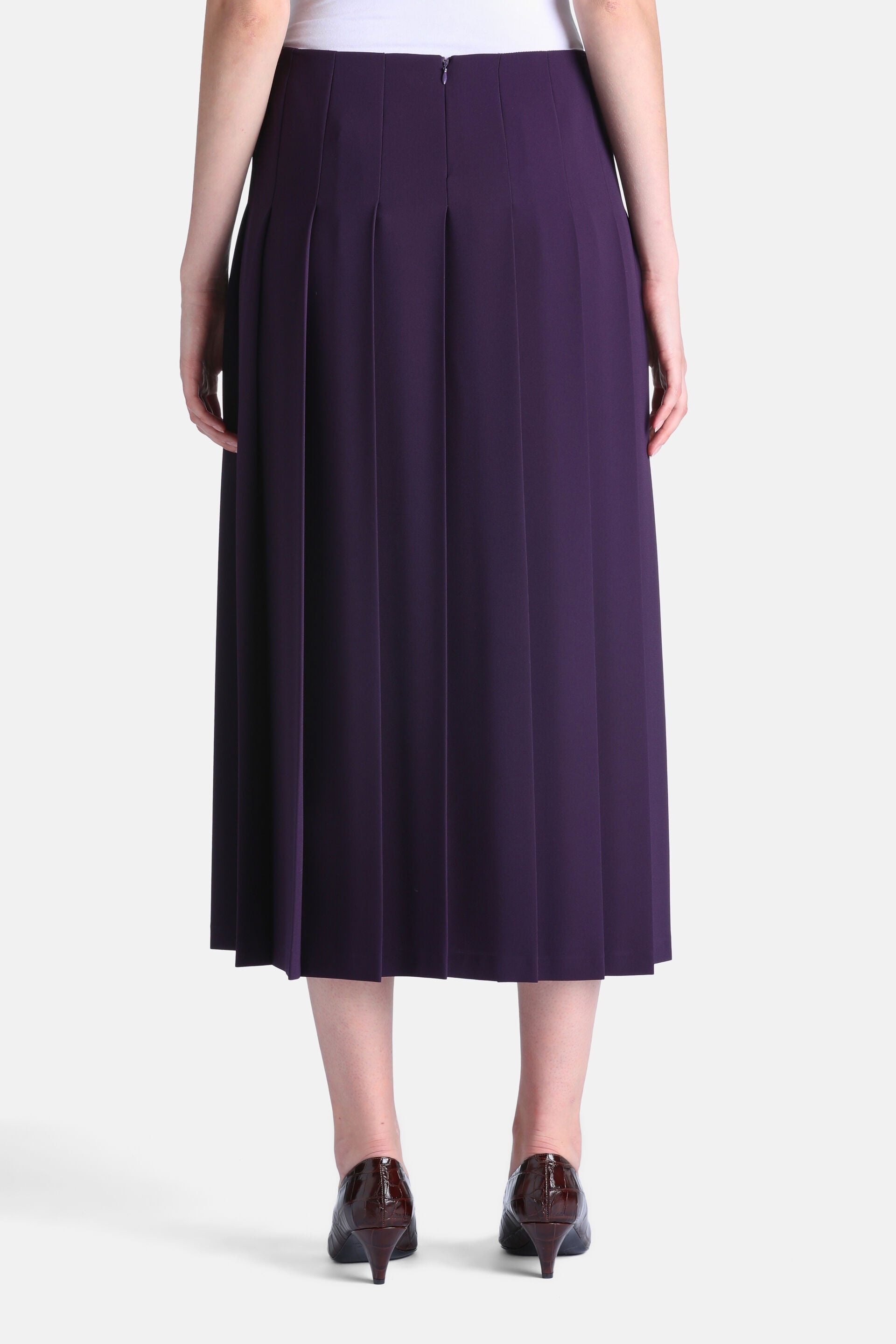 Luisa Spagnoli Festone Women's Pleated Midi Skirt