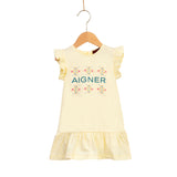 Aigner Kids Baby Girl's Yellow Cotton Dress