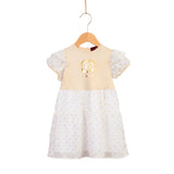 Aigner Kids Baby Girl's White & Gold Dress