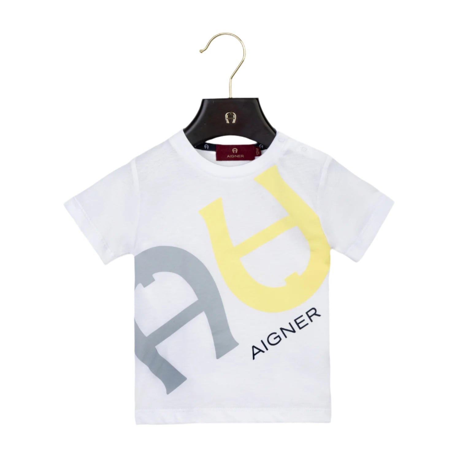 Aigner Kids Baby Boy's White T-Shirt | Baby | Baby Boy (9M - 36M) | Baby Boy Tops | Baby Collection | Baby Tops | GCC