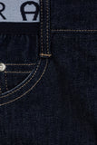 Aigner Kids Baby Boy's Dark Denim Logo Waistband Jeans