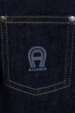 Aigner Kids Baby Boy's Dark Denim Logo Waistband Jeans