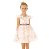 Amaya Kids Girl's Pink & Black Dress