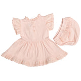 Ein Ghein Kids Baby Girl's Pink Dress with Moon