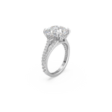 Swarovski Constella cocktail Ring Square cut, Pavé, White, Rhodium plated