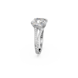 Swarovski Constella cocktail Ring Square cut, Pavé, White, Rhodium plated