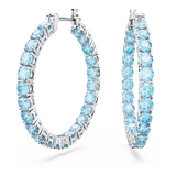 Swarovski Matrix Hoop Earrings Round cut