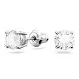 Swarovski Matrix Tennis Set Round Cut White Rhodium Plated