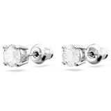 Swarovski Matrix Tennis Set Round Cut White Rhodium Plated