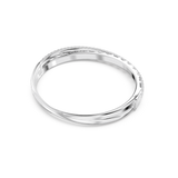 Swarovski Rota bangle Mixed cuts, White, Rhodium plated, Medium