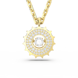 Swarovski Rota Necklace Mixed round cuts, White, Gold-tone plated
