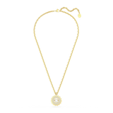 Swarovski Rota Necklace Mixed round cuts, White, Gold-tone plated