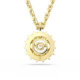 Swarovski Rota Necklace Mixed round cuts, White, Gold-tone plated