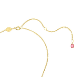 Swarovski Florere Necklace Flower, Pink, Gold-tone plated