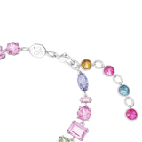 Swarovski Gema Bracelet Mixed cuts, Multicolored, Rhodium plated, Medium