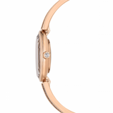 Swarovski Crystal Rock Oval watch Swiss Made, Metal bracelet, Black, Rose gold-tone finish