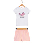 Aigner Kids Boy's White and Pink Pajama Set