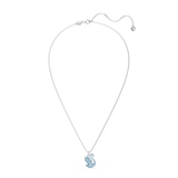 Swarovski Swarovski Iconic Swan Necklace Swan, Medium, Blue, Rhodium plated