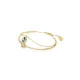 Swarovski Stilla Bangle Mixed cuts, Multicolored, Gold-tone plated, Medium