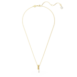 Swarovski Dextera Necklace Mixed cuts, White, Gold-tone plated