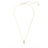 Swarovski Dextera Necklace Mixed cuts, White, Gold-tone plated