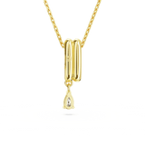 Swarovski Dextera Necklace Mixed cuts, White, Gold-tone plated