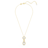 Swarovski Dextera Necklace Mixed cuts, White, Gold-tone plated