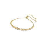 Swarovski Emily Bracelet Mixed round cuts, Gold tone, Gold-tone plated