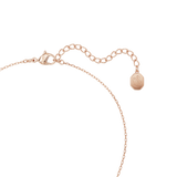 Swarovski Nice Y Necklace Feather, White, Rose gold-tone plated