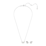 Swarovski Mesmera set Mixed cuts, White, Rhodium plated