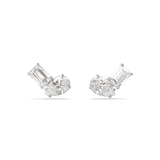 Swarovski Mesmera set Mixed cuts, White, Rhodium plated