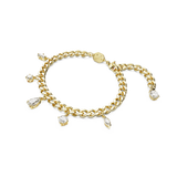 Swarovski Dextera Bracelet Mixed cuts, White, Gold-tone plated, Medium