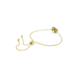 Swarovski Idyllia Bracelet Mixed cuts, Clover, Green, Gold-tone plated, Medium