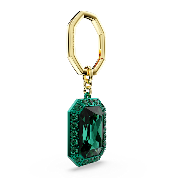 Swarovski Key ring, Octagon cut, Green, Mixed metal finish – Blue Salon