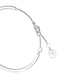 Swarovski Mesmera Bangle Mixed cuts, White, Rhodium plated, Medium