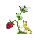 Swarovski Idyllia Frog, Bee and Strawberry