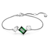 Swarovski Mesmera Bracelet Mixed Cuts Green Rhodium Plated