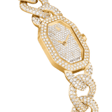 Swarovski Dextera Chain watch, Crystal bracelet, Gold tone, Gold-tone finish