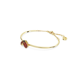 Swarovski Idyllia Bangle Ladybug, Red, Gold-tone plated, Medium