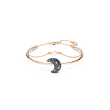 Swarovski Luna Bangle Moon, Multicolored, Rose gold-tone plated, Medium