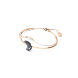 Swarovski Luna Bangle Moon, Multicolored, Rose gold-tone plated, Medium