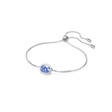 Swarovski Constella Bracelet Oval cut, Blue, Rhodium plated, Medium